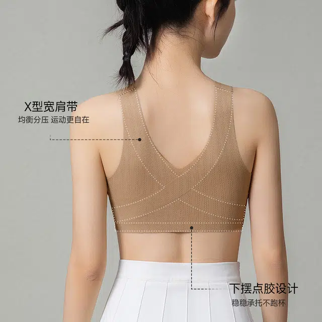 戴维诗 发育期少女内衣女学生初中夏薄款透气隐形无痕运动防震文胸 女款