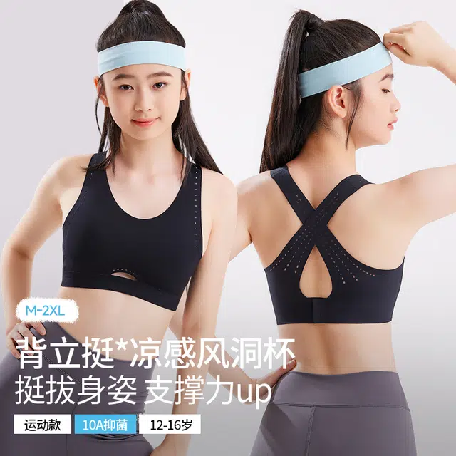戴维诗 女运动中强度防震瑜伽跑步大胸显小美背夏季文胸 女款