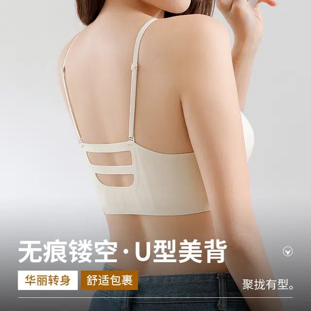 戴维诗 前扣内衣小胸聚拢无痕平胸专用收副乳防下垂无钢圈显大文胸 女款