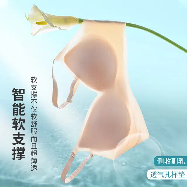 戴维诗 无痕内衣女小胸聚拢上托收副乳无钢圈大胸显小夏季薄款文胸 女款