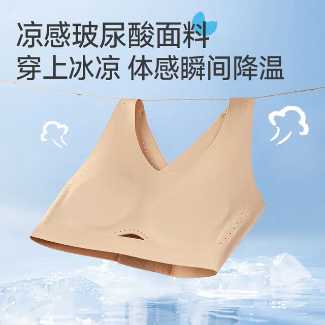 戴维诗 女运动中强度防震瑜伽跑步大胸显小美背夏季文胸 女款