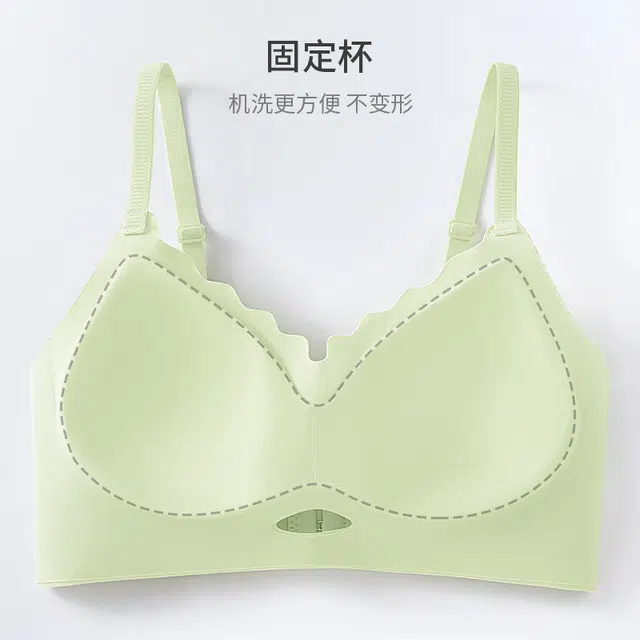 戴维诗 无痕内衣女聚拢收副乳无钢圈法式蕾丝性感奶罩运动美背文胸 女款