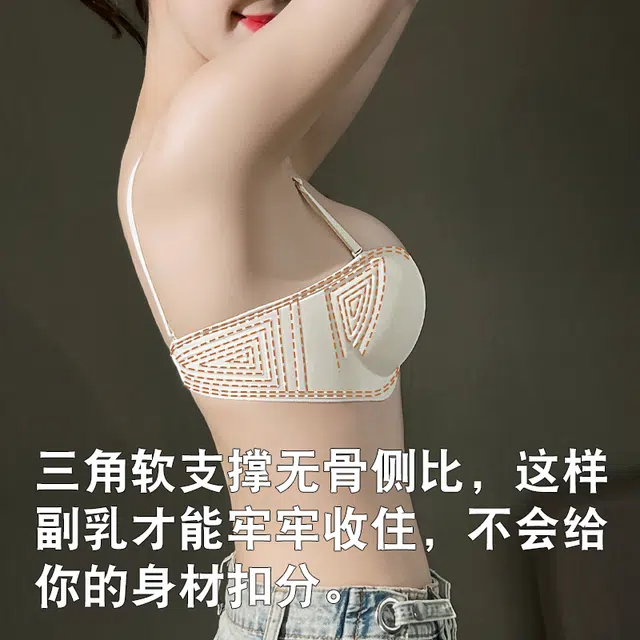 戴维诗 性感无钢圈隐形无痕小胸聚拢收副乳文胸 女款