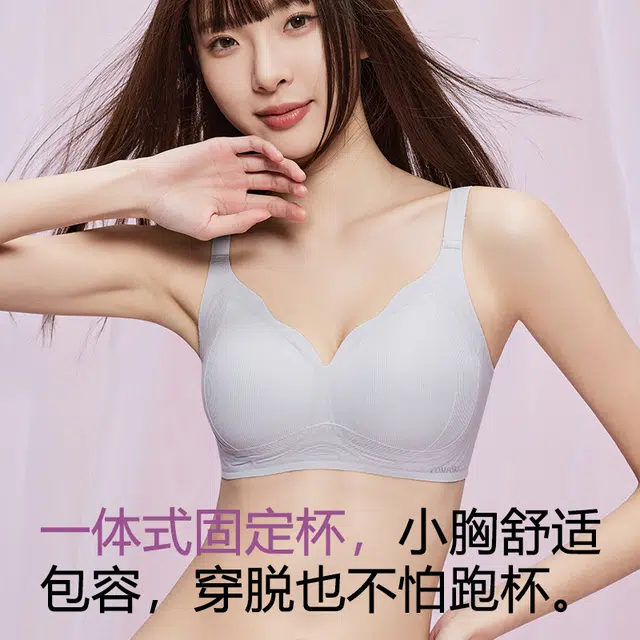 戴维诗 收副乳防外扩上托防下垂无钢圈大胸显小文胸 女款