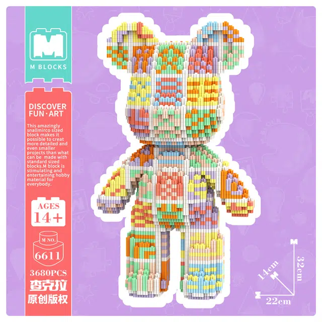 32cm 3680pcs M6611