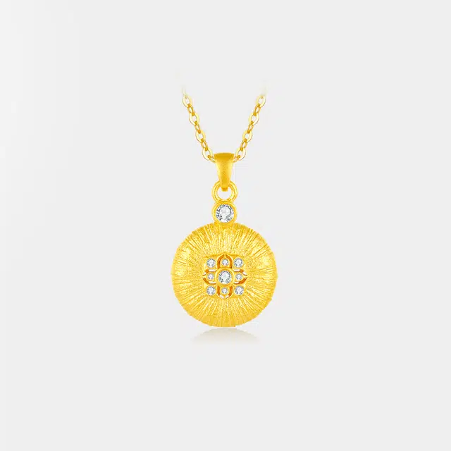 曼卡龙 绫罗星语（大） 足金 按克计价 黄金吊坠 女款