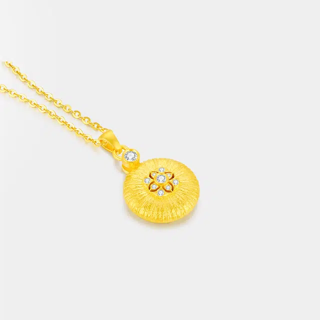 曼卡龙 绫罗星语（大） 足金 按克计价 黄金吊坠 女款