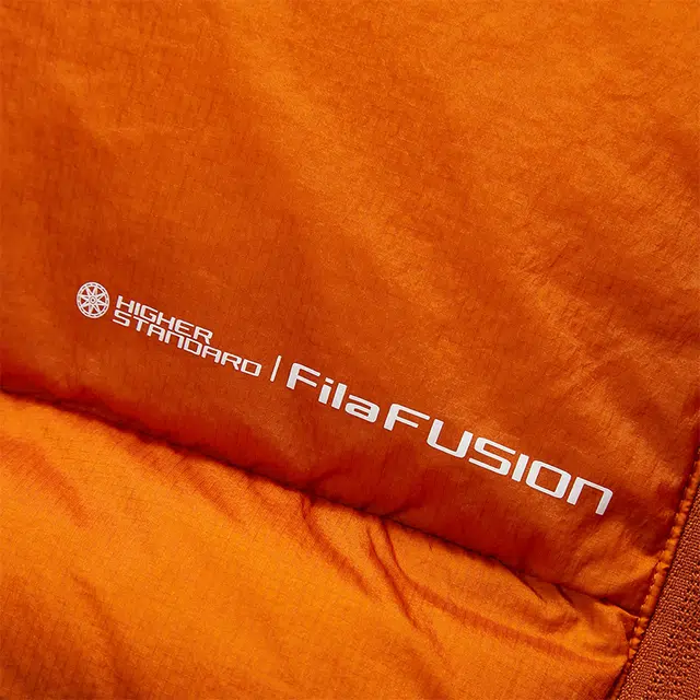 FILA Fusion Down Jacket Dark Clay Orange