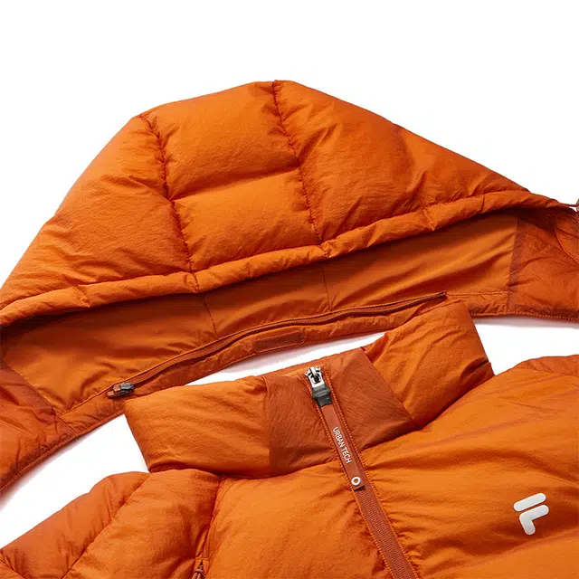 FILA Fusion Down Jacket Dark Clay Orange