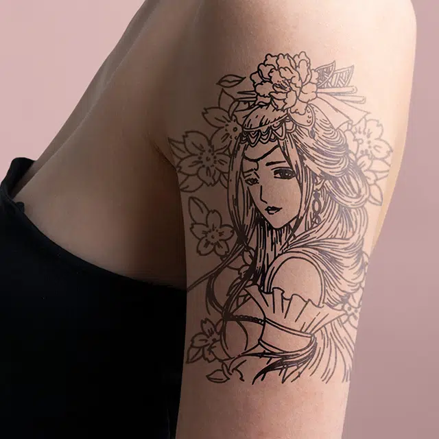 饰田  花神现身草本防水纹身贴 持久