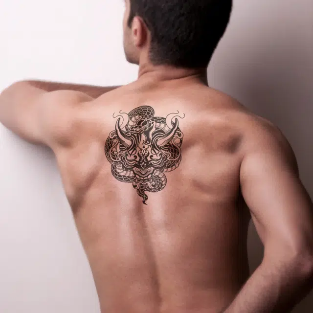 饰田  牛魇蛇魅草本防水纹身贴 持久高级性感情侣半永久超酷男女