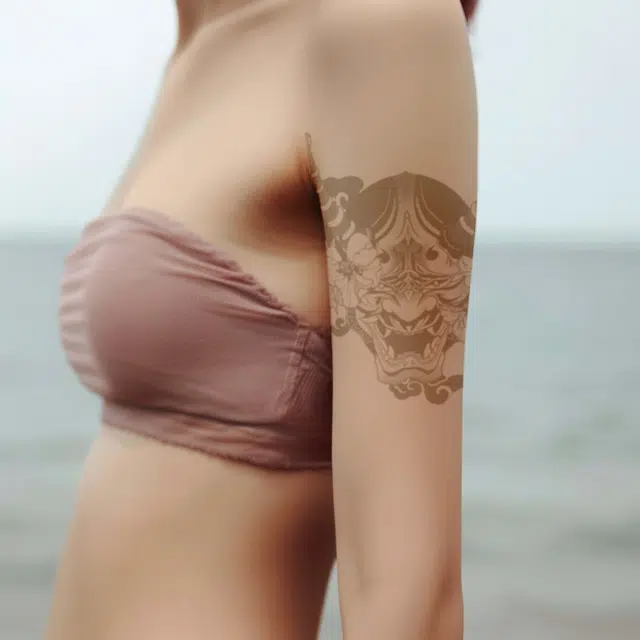 猎己  般若傲视草本防水纹身贴 持久高级性感情侣半永久超酷男女