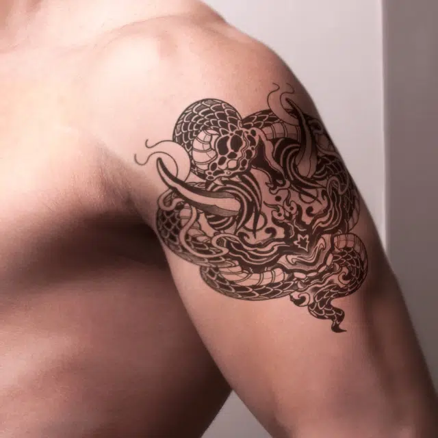 饰田  牛魇蛇魅草本防水纹身贴 持久高级性感情侣半永久超酷男女