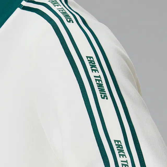 鸿星尔克 立型科技 字母印花休闲运动开衫卫衣 男款 冰川白