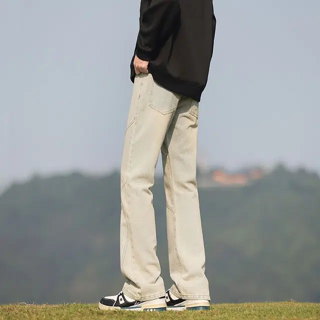宝米卡 美式复古舒适百搭休闲牛仔裤 男女同款