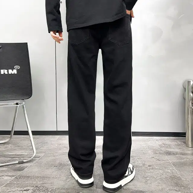 宝米卡 宽松百搭潮牌休闲舒适长裤牛仔裤 男女同款