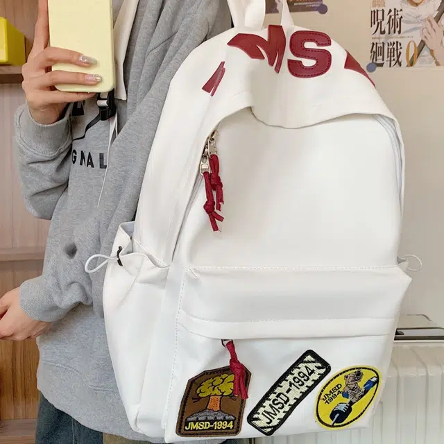 爱尔绅特 字母轻便大容量校园学生舒适休闲书包简约运动旅行背包 尼龙 双肩包 男女同款情侣款 多色