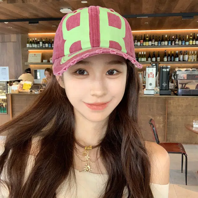 佩洛依 美式复古做旧印花水洗破洞遮阳时尚百搭大头围显脸小 涤纶 鸭舌帽 男女同款情侣款