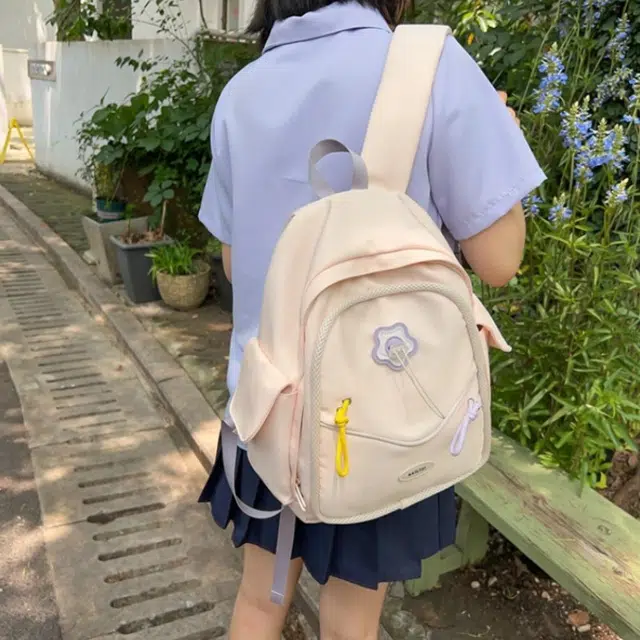 爱尔绅特 甜美百搭轻便时尚 尼龙 双肩包 常规 女款 多色