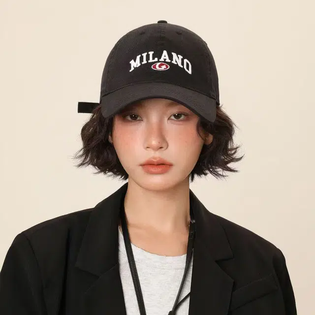 佩洛依 大头围简约字母刺绣个性软顶防晒街头 聚酯纤维 鸭舌帽 男女同款情侣款