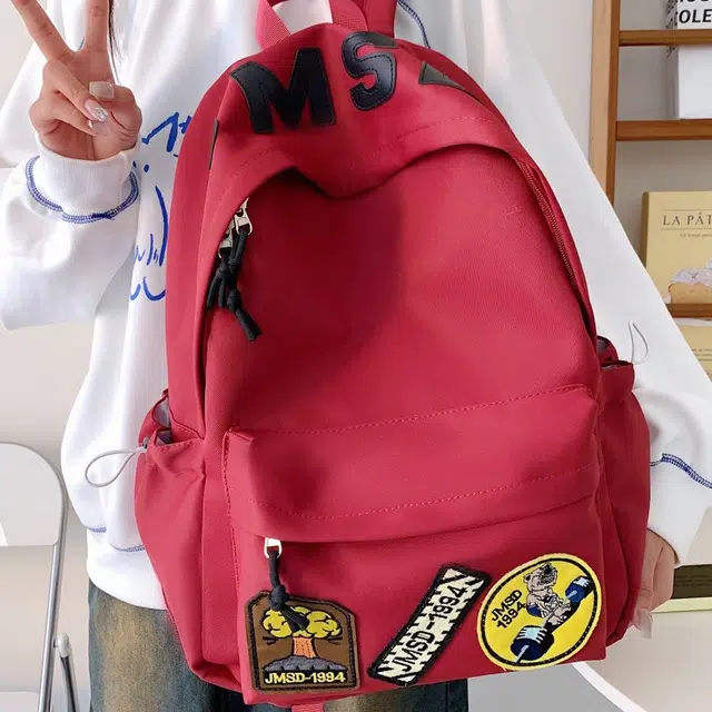 爱尔绅特 字母轻便大容量校园学生舒适休闲书包简约运动旅行背包 尼龙 双肩包 男女同款情侣款 多色
