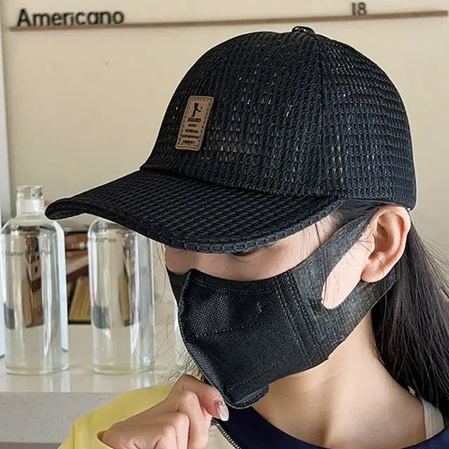 佩洛依 跑步钓鱼遮阳户外速干网帽透气 涤纶 鸭舌帽 男女同款情侣款