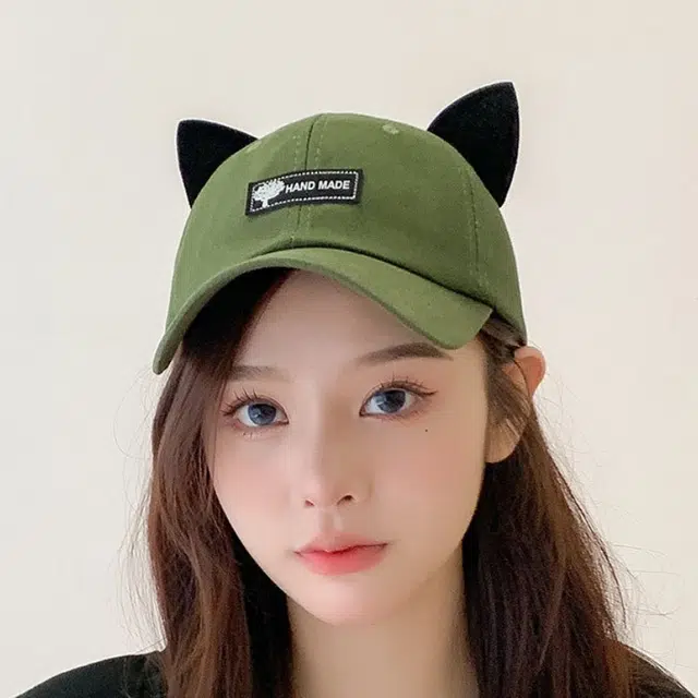 佩洛依 可爱带猫耳朵飞行员帽子 棉 渔夫帽 男女同款情侣款