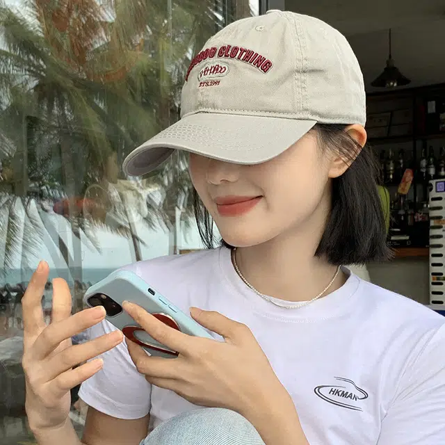 佩洛依 韩版显脸小宽帽檐加大加宽日系简约大头围 棉 鸭舌帽 男女同款情侣款