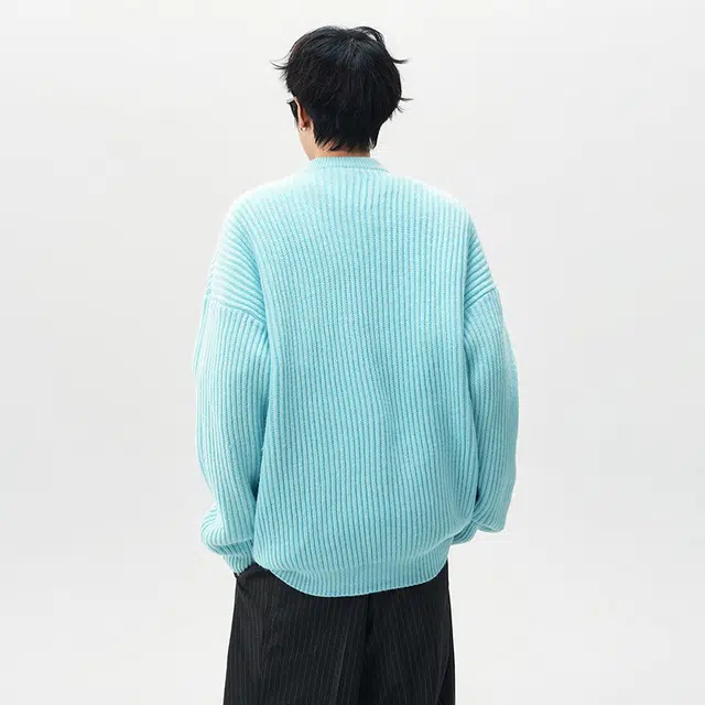 棉基因 拉链口袋针织衣清新森系肌理感厚实内搭休闲运动氛围感职场通勤极简风女装高街美式亲肤打底衣松弛感青少年学院风毛衣 男女同款