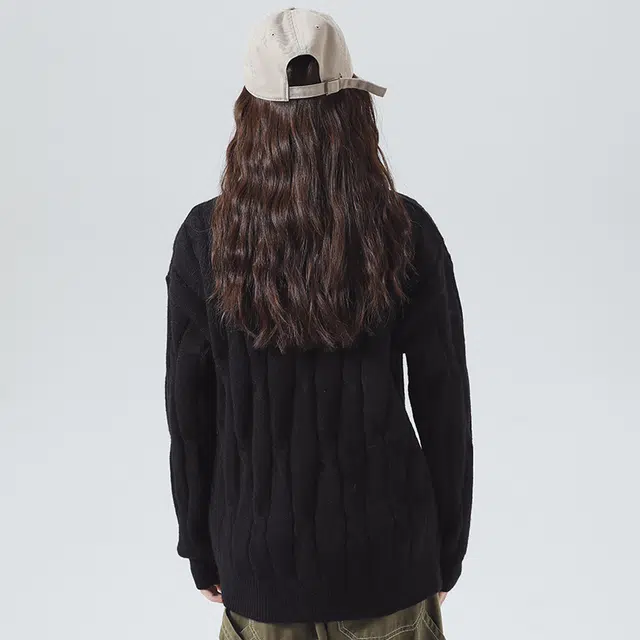 棉基因 麻花针织扭花毛线衣清新森系肌理感厚实内搭休闲运动氛围感职场通勤极简风女装高街美式亲肤打底衣松弛感青少年学院毛衣 男女同款