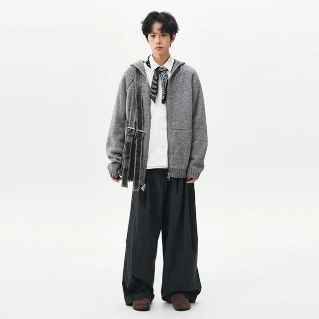 棉基因 针织外套清新森系肌理感毛线衣厚实内搭休闲运动氛围感职场通勤极简风女装高街美式亲肤打底衣松弛感青少年学院风毛衣 男女同款