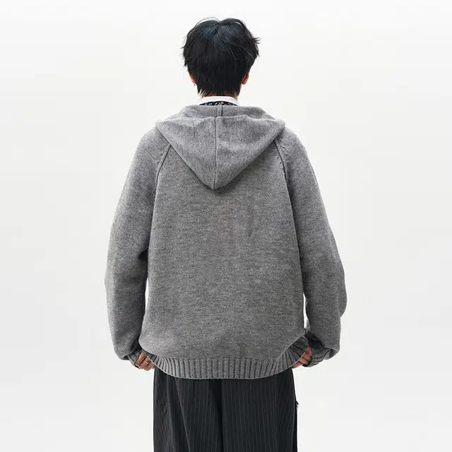 棉基因 针织外套清新森系肌理感毛线衣厚实内搭休闲运动氛围感职场通勤极简风女装高街美式亲肤打底衣松弛感青少年学院风毛衣 男女同款