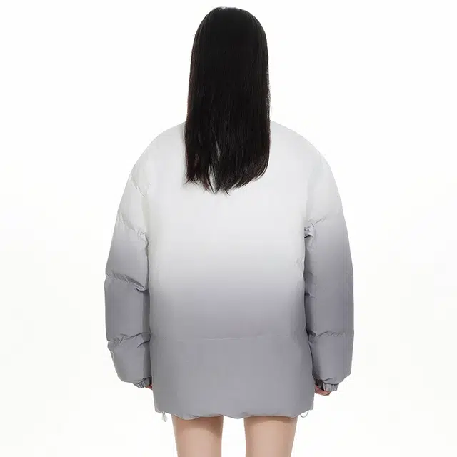 棉基因 春秋季减龄感双色渐变防寒优质棉棒球服高个子小个子日系男简约潮流美式高街工装风青少年职场通勤学院风棉衣外套 男女同款