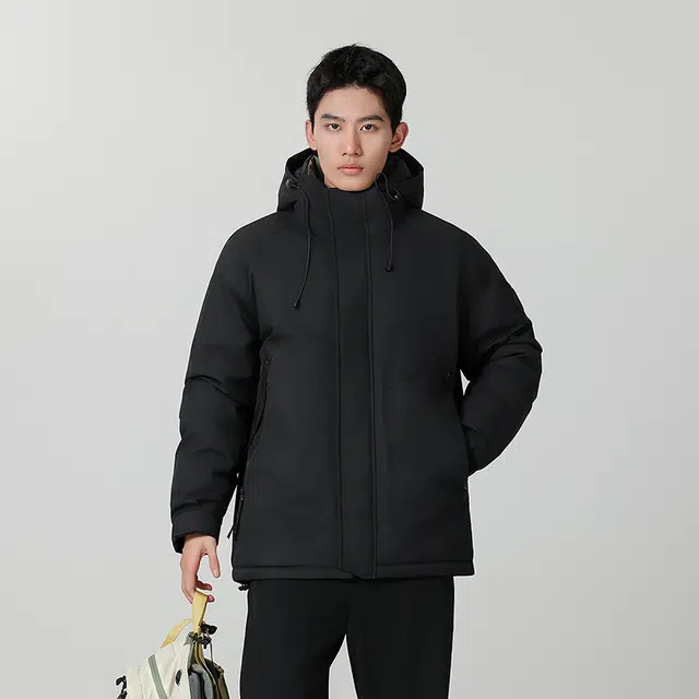 棉基因 冬季户外登山防水连帽优质棉棒球服保暖高个小个子日系男简约潮流夹棉袄子美式高街工装风青少年职场通勤学院风棉衣外套 男女同款