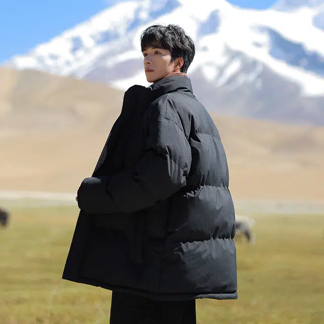 棉基因 冬季马卡龙色纯色优质棉棒球服保暖高个小个子日系男简约潮流夹棉袄子美式高街工装风青少年职场通勤学院风棉衣外套 男女同款