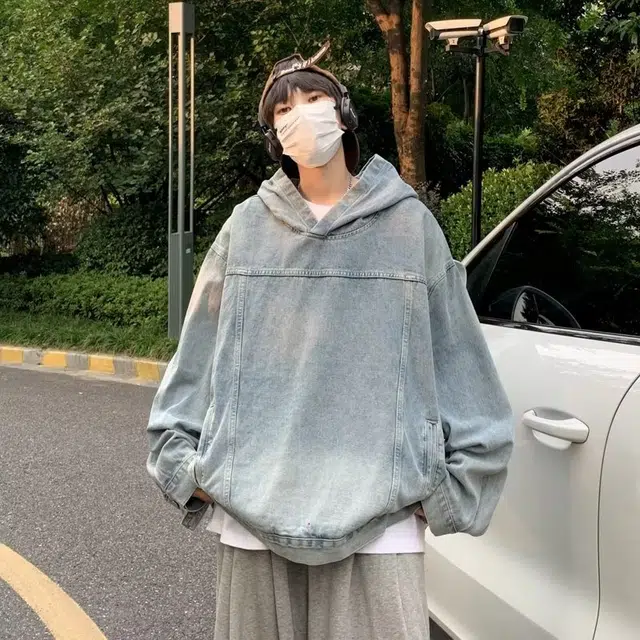 棉基因 重工设计感外穿日系含棉早秋衬衫慵懒风酷炫痞帅高街机车风潮流时尚冬季炸街宽松户外登山休闲运动上衣牛仔夹克 男女同款