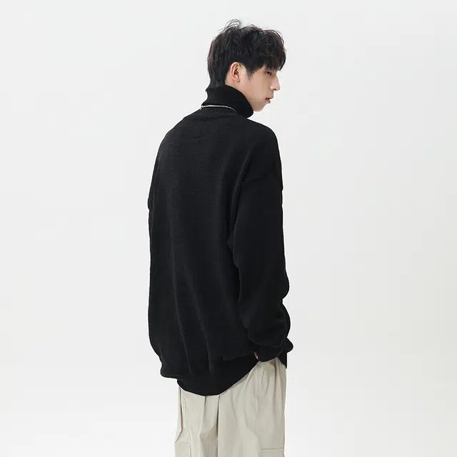 棉基因 青少年减龄清新森系肌理感毛线衣厚实内搭休闲运动氛围感职场通勤极简风女装高街美式亲肤打底衣松弛感学院风毛衣 男女同款