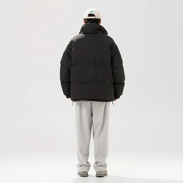 棉基因 冬季棋盘格子拼接撞色优质棉棒球服保暖高个小个子日系男简约潮流夹棉袄子美式高街工装风青少年职场通勤学院风棉衣外套 男女同款