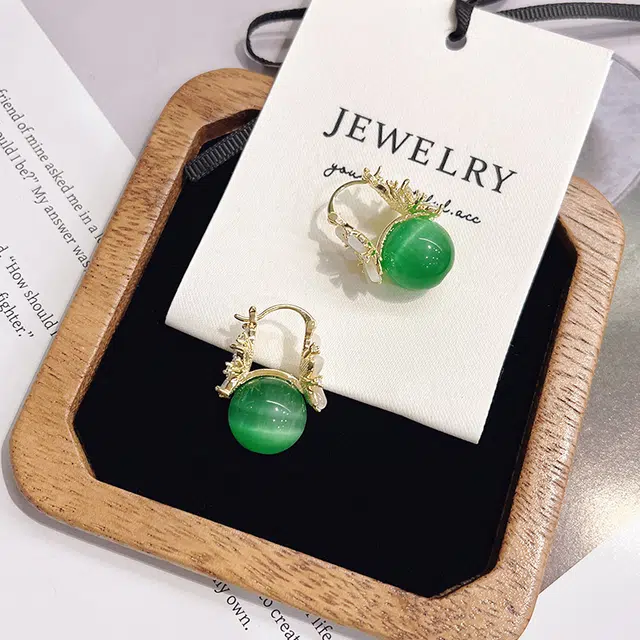 双生恋 双面花朵耳扣小众设计感百搭时尚精致日常通勤约会耳饰轻奢高级感 铜 耳环 女款