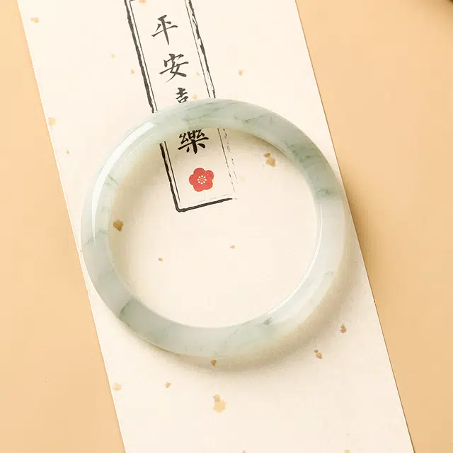 【圣诞新年专属】 宝致 青山黛贵妃镯正圈新中式国潮国风小众设计轻奢高级气质百搭 古风温婉手饰显白旗袍汉服好运 天山翠 手镯 女款