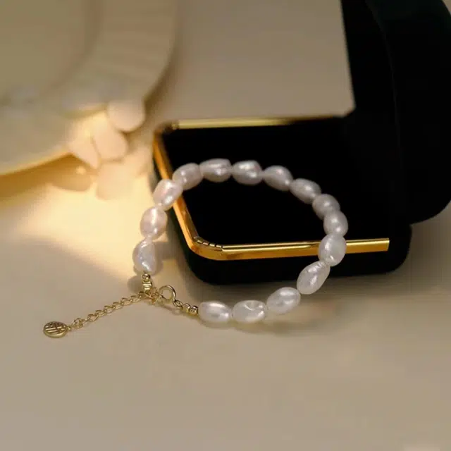 品彩 小米珠高级感淡水珍珠  手链 女款