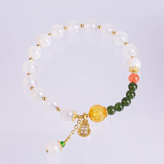八方来财 品彩 顺风顺水 转运招财  轻奢风  高级感   多巴酚风 个性简约 时尚百搭  精选设计#好运天然 玛瑙 手串 女款