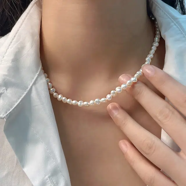 品彩 轻奢简约设计高级感 淡水珍珠 珍珠项链 女款