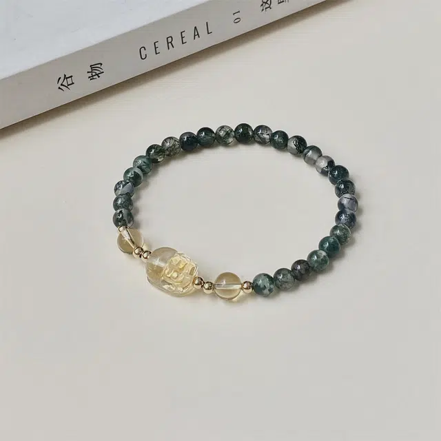 轻奢高级感 气质时尚 精致百搭 水晶貔貅 品彩 好运 财源滚滚 四季发财 玛瑙 手串 女款