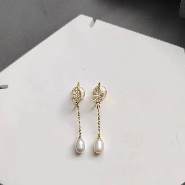 品彩 飞羽圆珠无耳洞 轻奢高级感 年轻 淡水珍珠 耳夹 女款