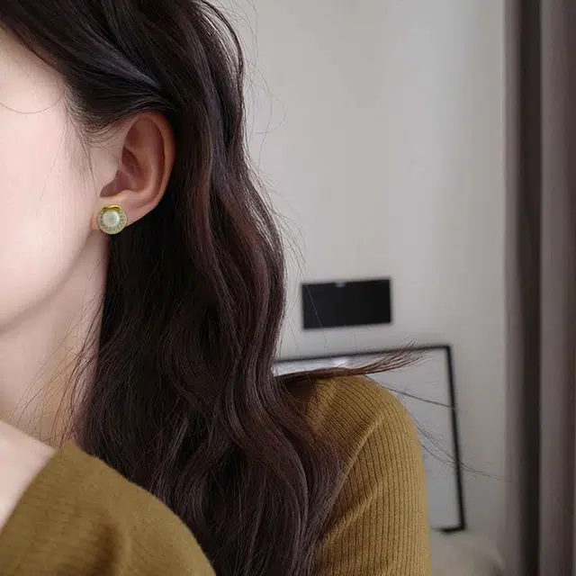 品彩 精致轻奢优雅小众设计高级感 淡水珍珠 耳夹 女款