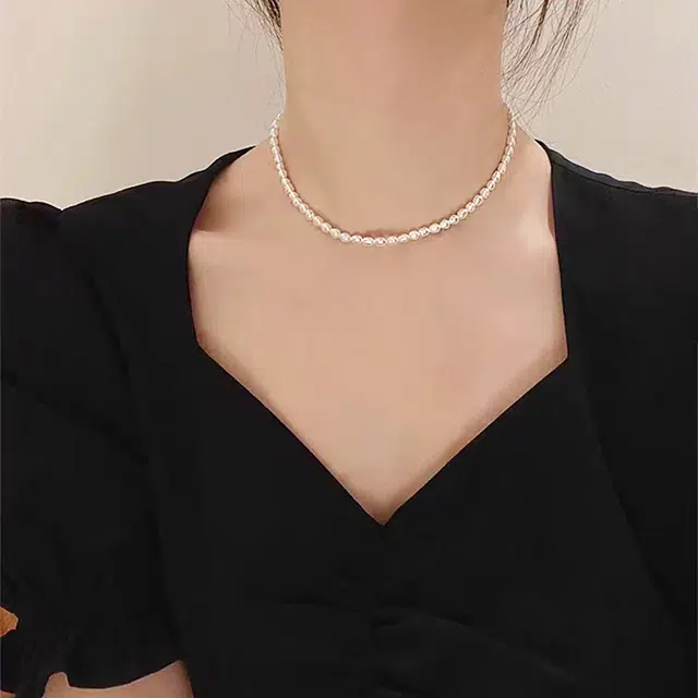 品彩 满天星简约轻奢高级感 淡水珍珠 珍珠项链 女款