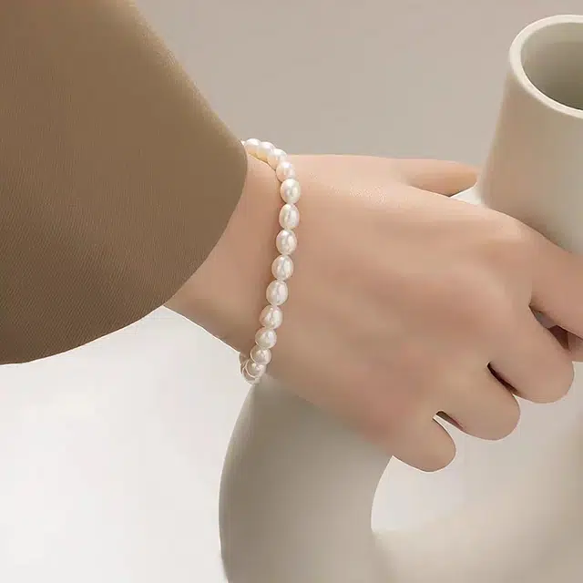 品彩 满天星 磁吸简约 轻奢高级感淡水珍珠  手链 女款