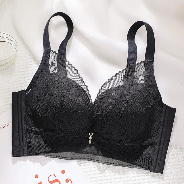 图兰朵 透气柔软舒适有效提拉侧收副乳稳固服帖不易跑杯显胸部高弹不勒文胸 女款