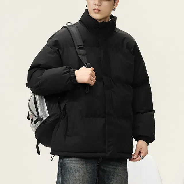 希越  立领冬季宽松休闲加厚保暖棉衣棉服 男款